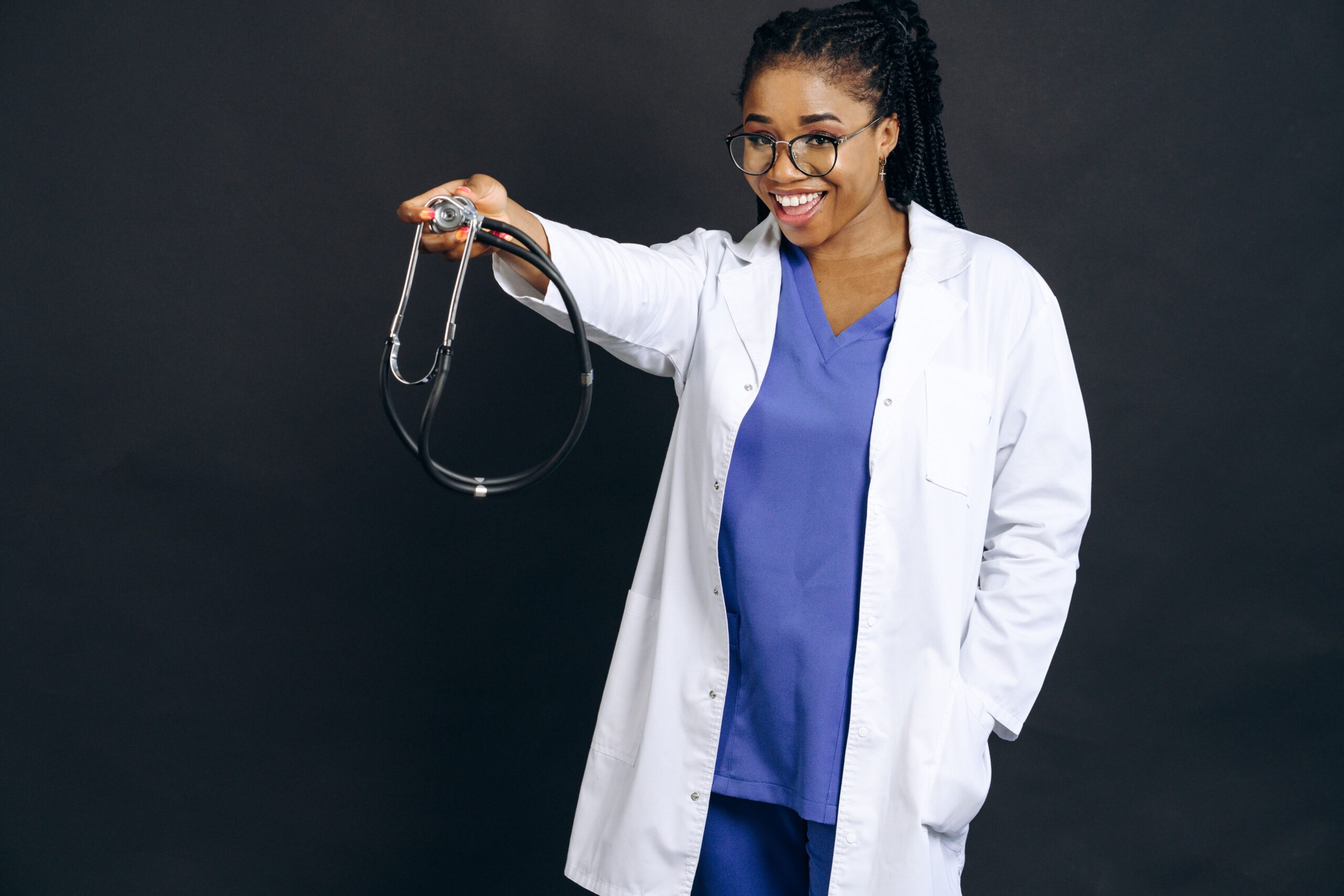 Confident healthcare professional in a welcoming practice setting